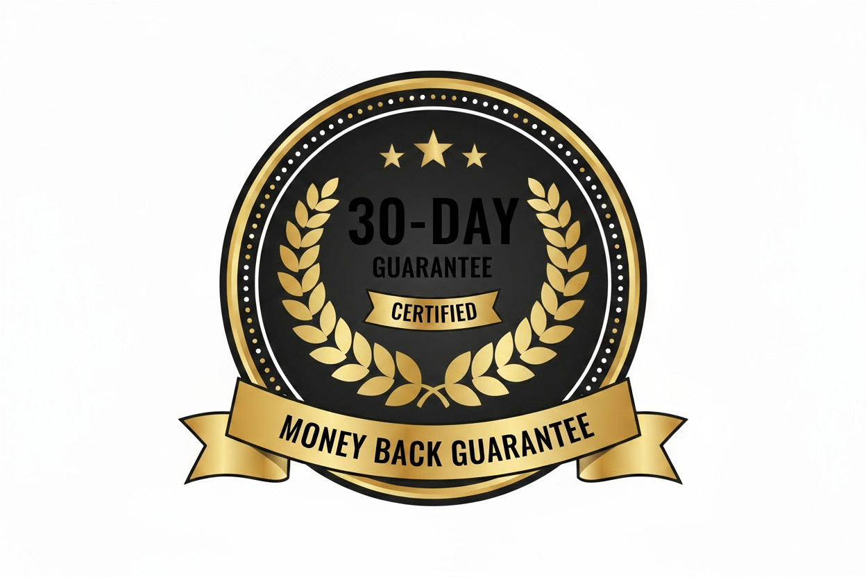 30-Day Money Back Guarantee Badge