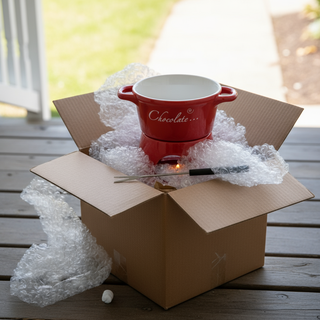 Taza roja recién llegada